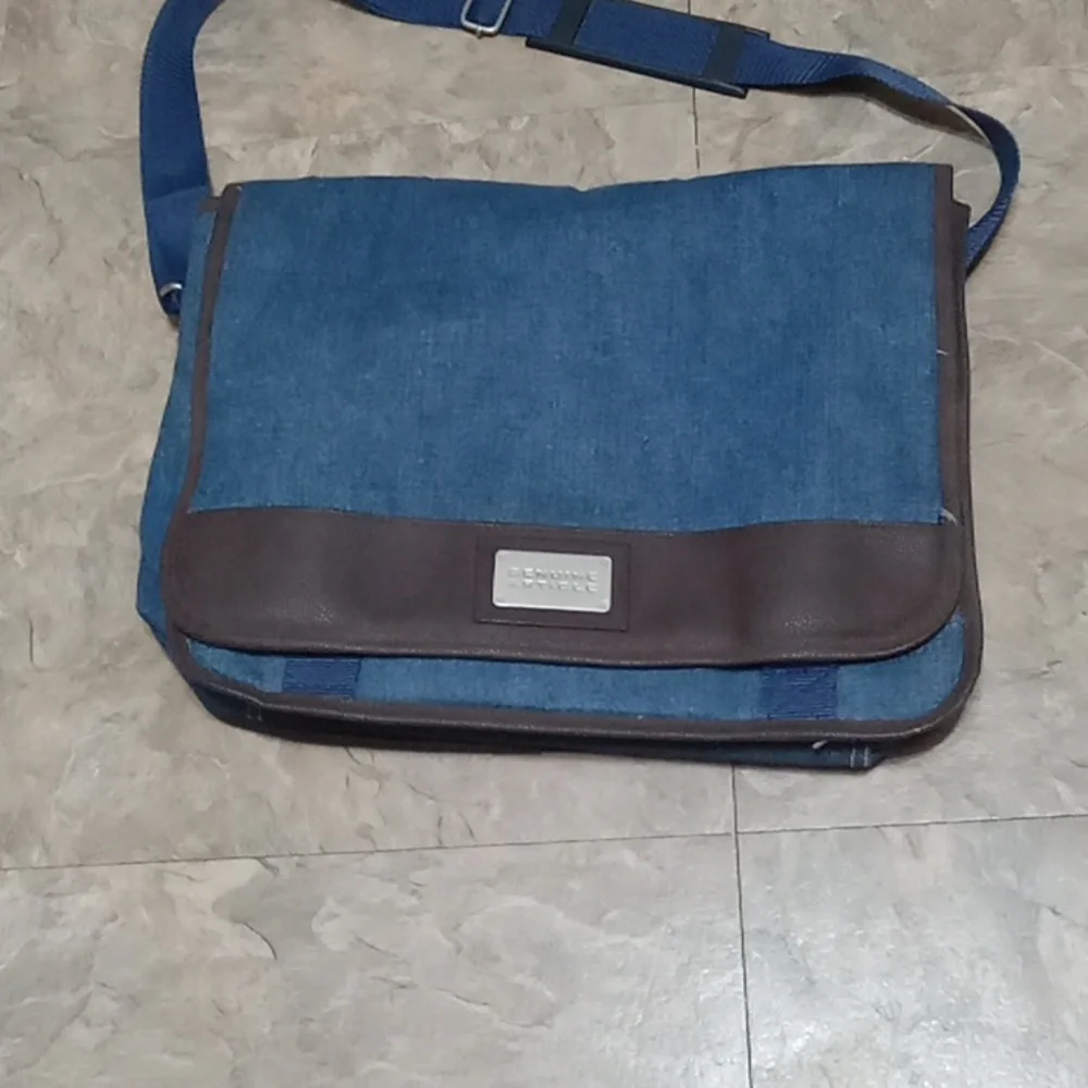 Genuine Article Denim Messenger Bag